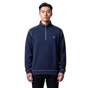 Tommy Bahama Mens Quarter Zip Pullover Size Large